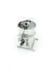 4-frame diagonal honey extractor, universal basket, FI 600, electric 230V, electric lowering of the drum, (adapted for the disab